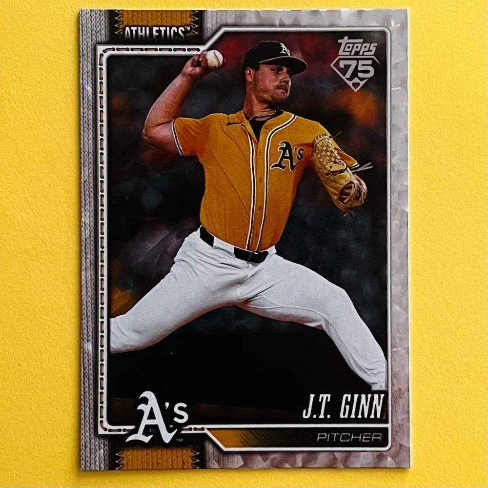 2026 Topps Series 1 J.T. Ginn #153 Silver‎ Crackle Foil Oakland Athletics